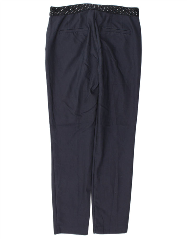 Pantaloni chino slim pentru femei Zara Mici L26 L27 Poliester bleumarin