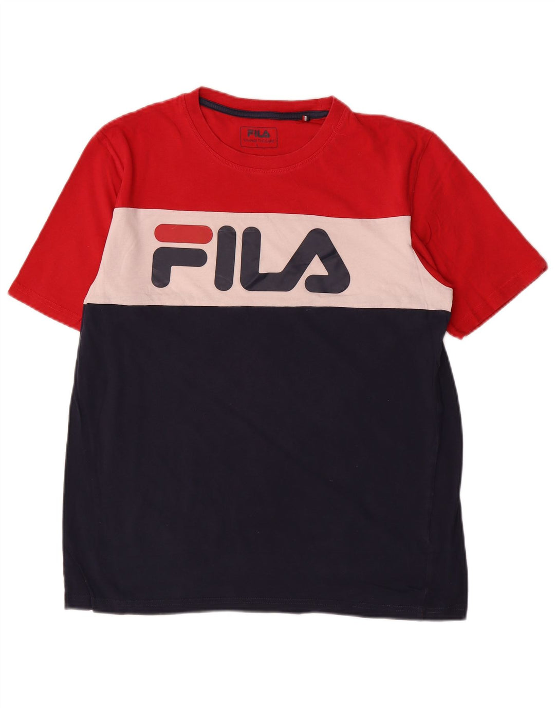 Tricou cu grafică pentru bărbați Fila Top mare, multicolor, color block