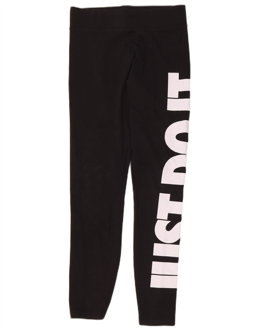 Leggings grafic NIKE pentru femei UK 12, bumbac mediu negru