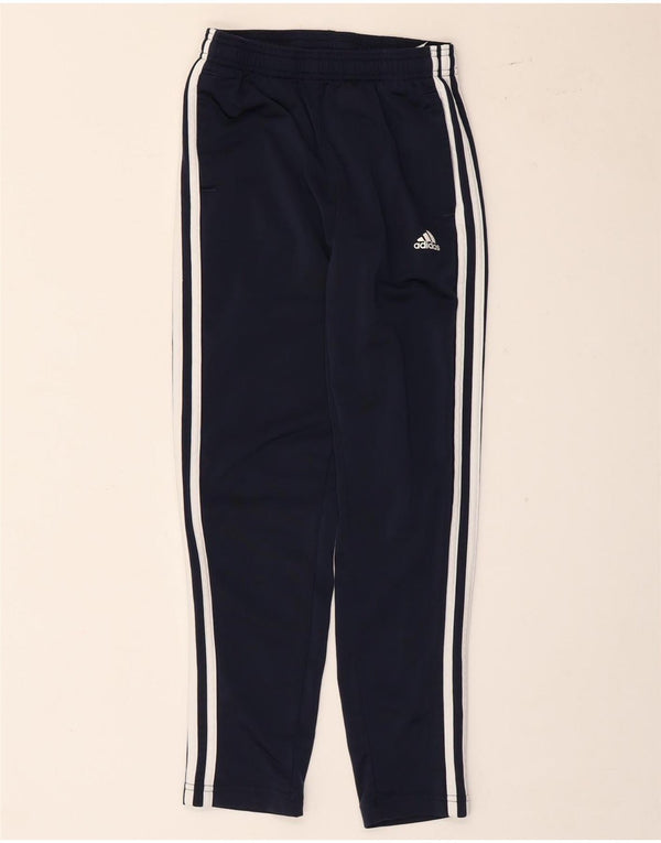 Pantaloni de trening Adidas băieți 11-12 ani poliester bleumarin