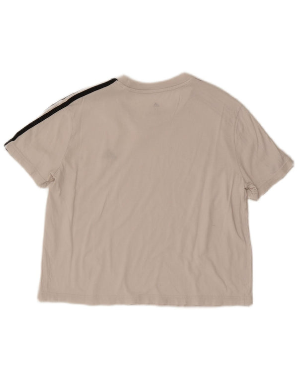 Tricou Crop pentru femei Adidas UK 12/14 Medium White