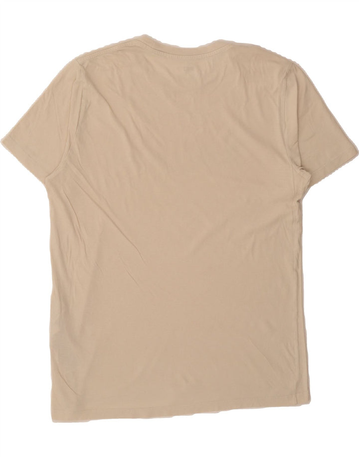 LEVI'S Mens Graphic T-Shirt Top Medium Beige Cotton Vintage Levi's and Second-Hand Levi's from Messina Hembry 