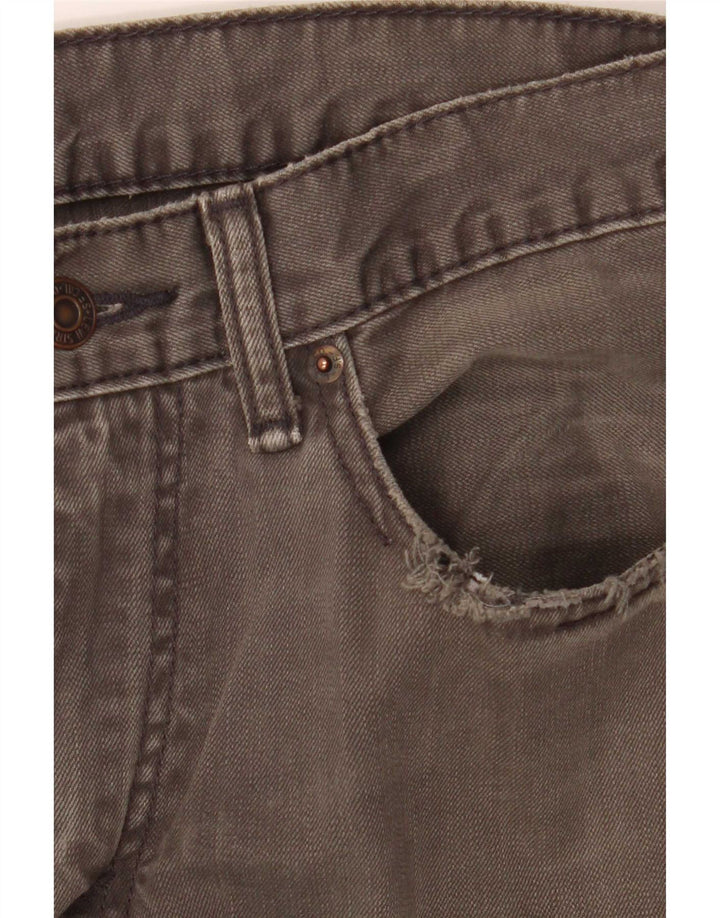 Blugi drepti pentru bărbați Levi's 505 W32 L30 bumbac gri