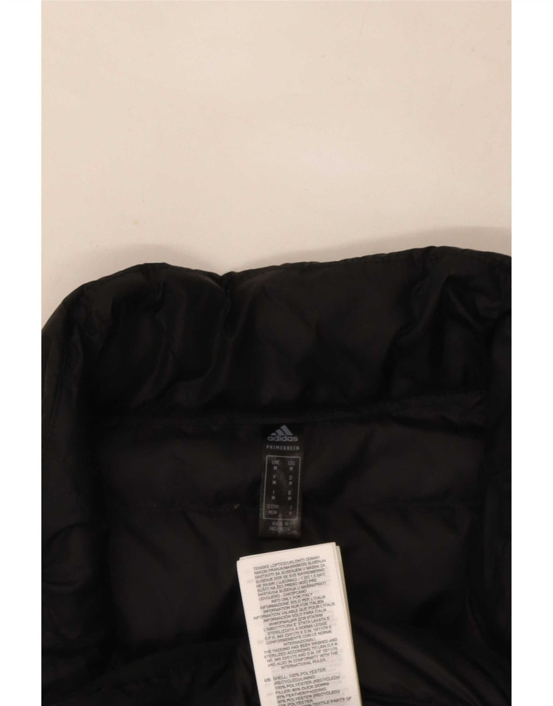 Adidas Mens Padded Gilet UK 38 Medium Black Polyester