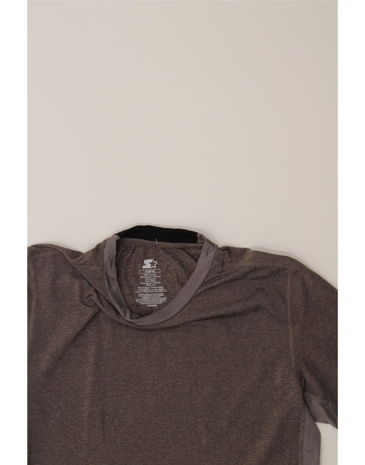 STARTER Mens T-Shirt Top UK 38/40 Medium Grey Polyester Vintage Starter and Second-Hand Starter from Messina Hembry 