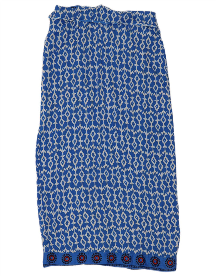 Fusta Wrap Femei Zara Small W26 Blue Geometric Viscose