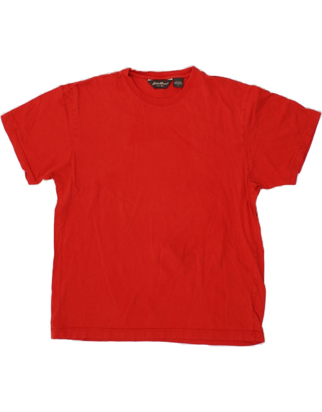 EDDIE BAUER Mens T-Shirt Top Large Red Cotton Vintage Eddie Bauer and Second-Hand Eddie Bauer from Messina Hembry 