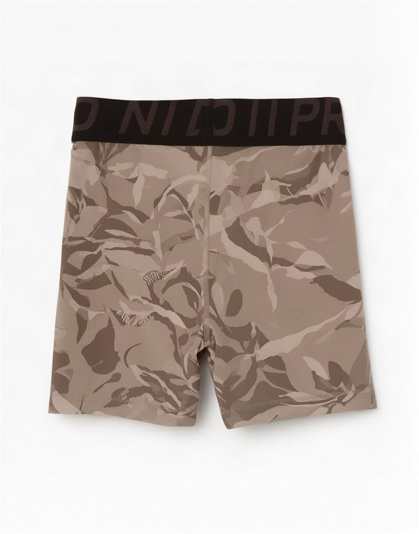 Pantaloni scurți sport Nike Dri Fit Graphic pentru femei UK 14, mari, gri, florale