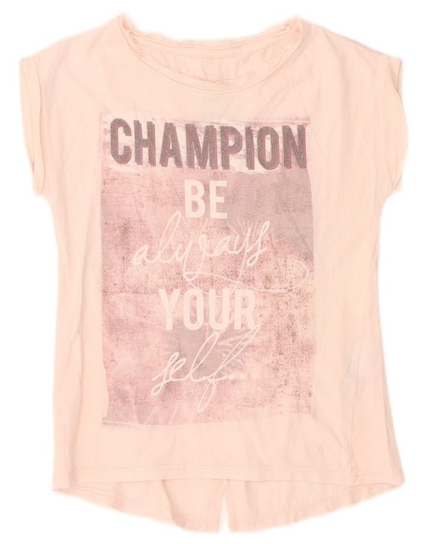 Tricou grafic Champion pentru femei Top UK 10 Small Pink Bumbac