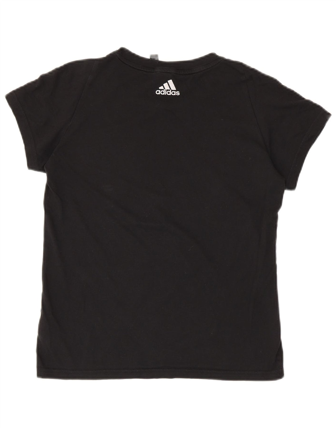 Tricou grafic ADIDAS pentru femei Top UK 8/10 Small Black Bumbac