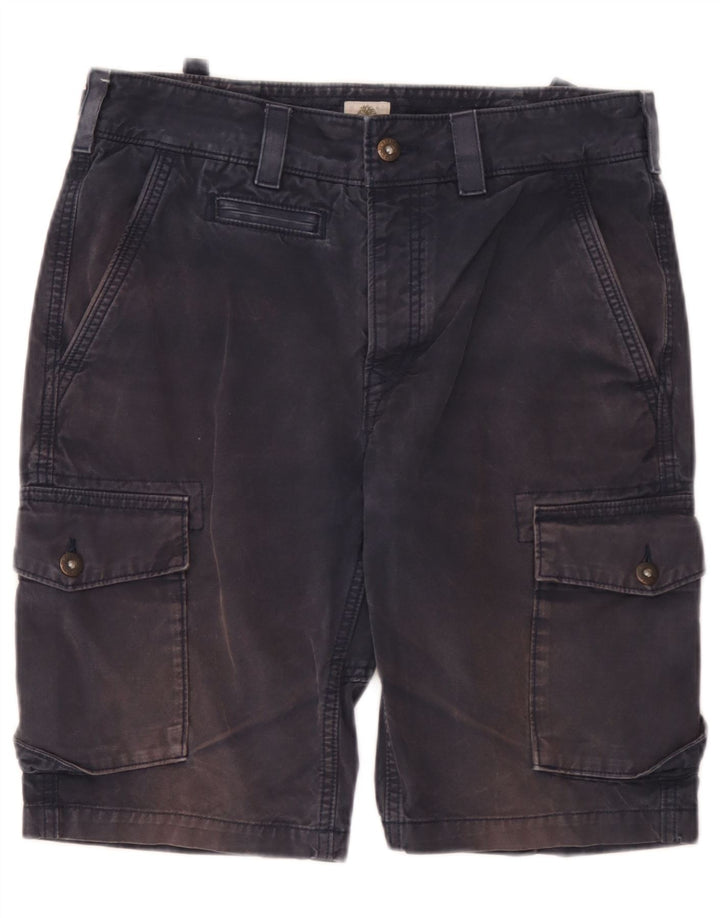 Pantaloni scurți cargo pentru bărbați Timberland W32, bumbac, albastru bleumarin mediu