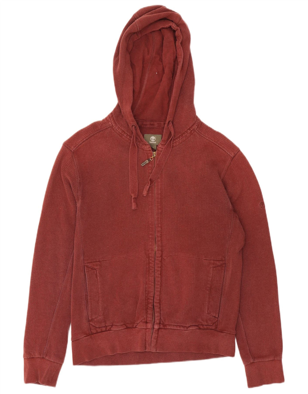 Pulover Timberland pentru bărbați, cu formă regulată, cu fermoar, burgundă medie