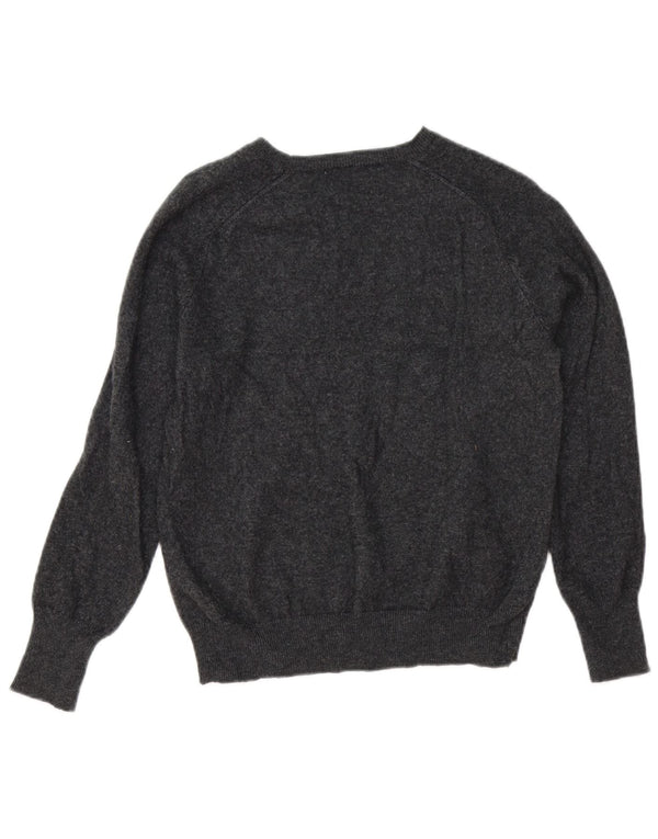 Pulover pentru femeie cu gât de barcă Zara UK 12 Lână gri mediu