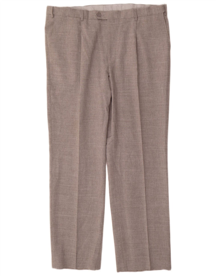 Marks & Spencer Pantaloni drepți pentru bărbați L42 L33 Poliester gri