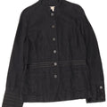 Jachetă blazer militară cu 6 nasturi pentru femei Laura Ashley UK 12 Medium Bleumarin