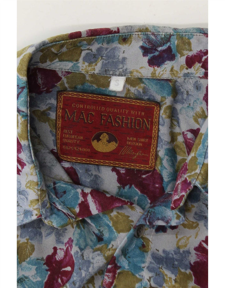 Cămașă cu mânecă scurtă pentru bărbați Mac Fashion, mică, multicoloră, florală