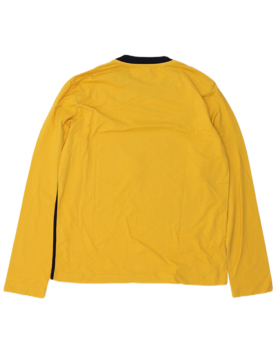 Gas pentru bărbați, top grafic cu mânecă lungă, XL, galben Colorblock