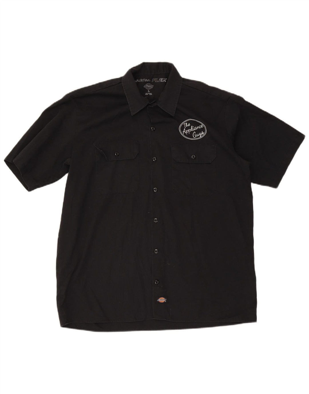 Cămașă cu mânecă scurtă pentru bărbați Dickies, poliester negru mare