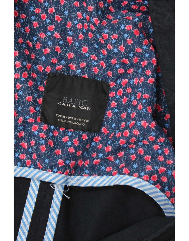 Blazer pentru bărbați Zara, cu 2 nasturi, UK 38 Medium Bleumarin
