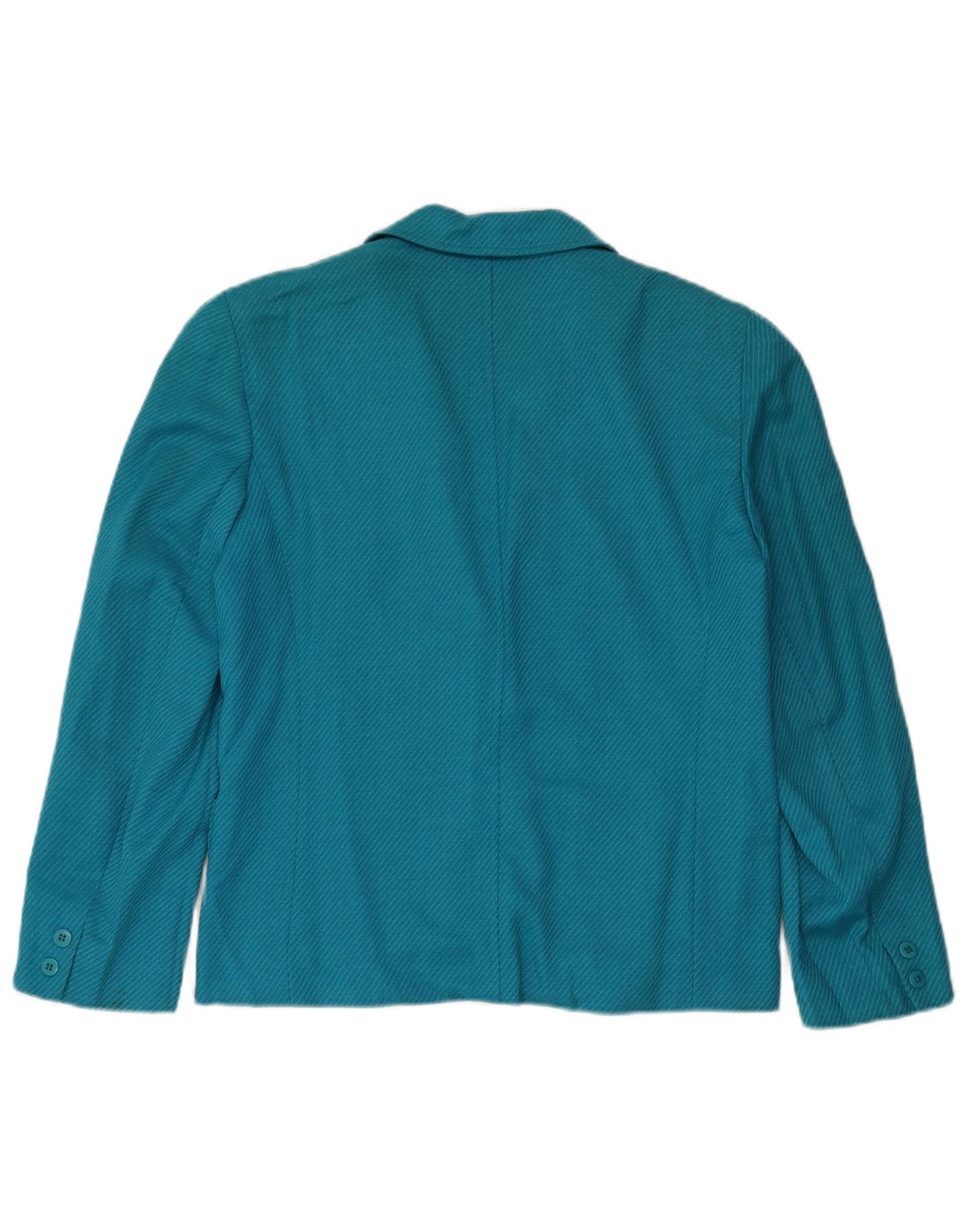 JAEGER Womens Oversized 2 Button Blazer Jacket UK 10 Small Blue Pinstripe