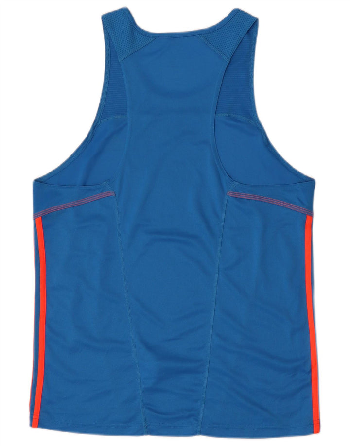 Adidas Climalite Vest Top pentru bărbați Medium Blue Poliester