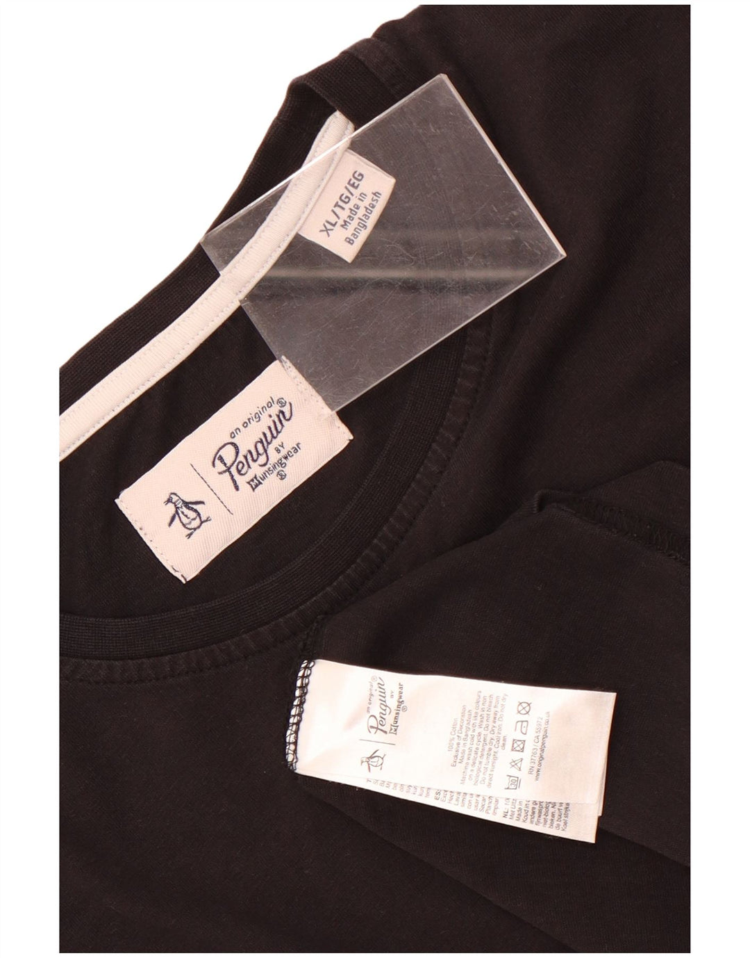 Tricou pentru bărbați Pinguin Top XL Bumbac negru