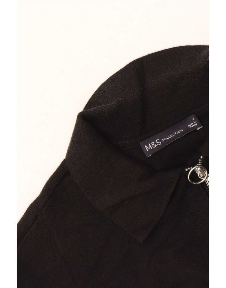 Tricou polo supradimensionat pentru femei Marks & Spencer UK 10 Small Black
