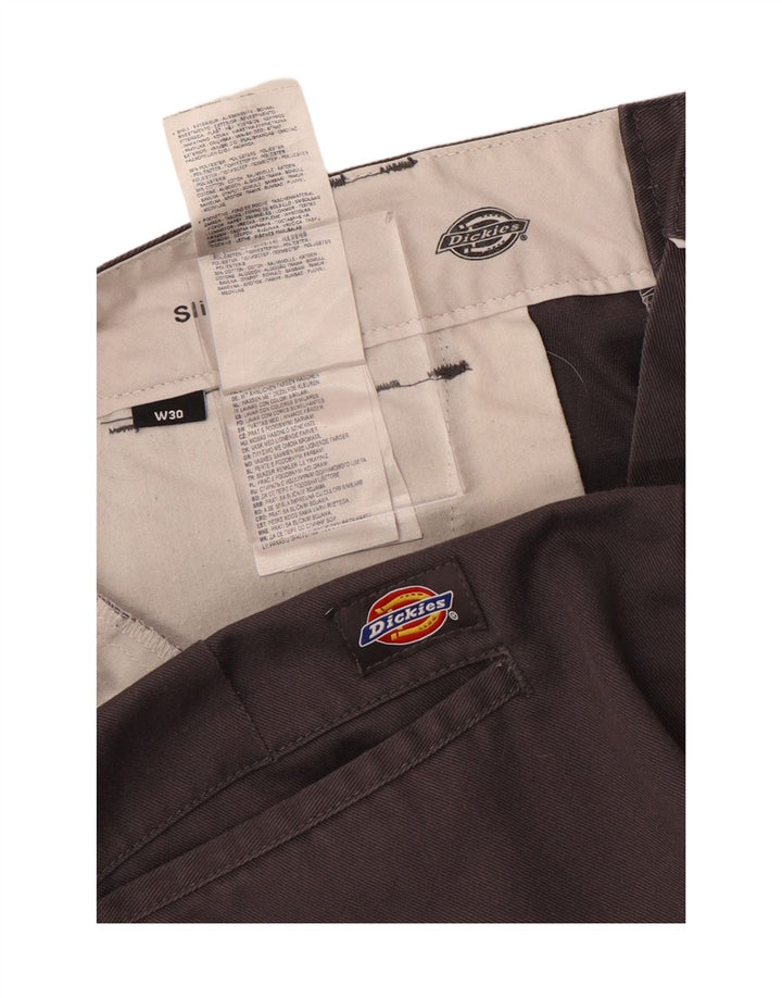 Pantaloni scurți chino pentru bărbați DICKIES Slim Fit W30, bumbac gri mediu