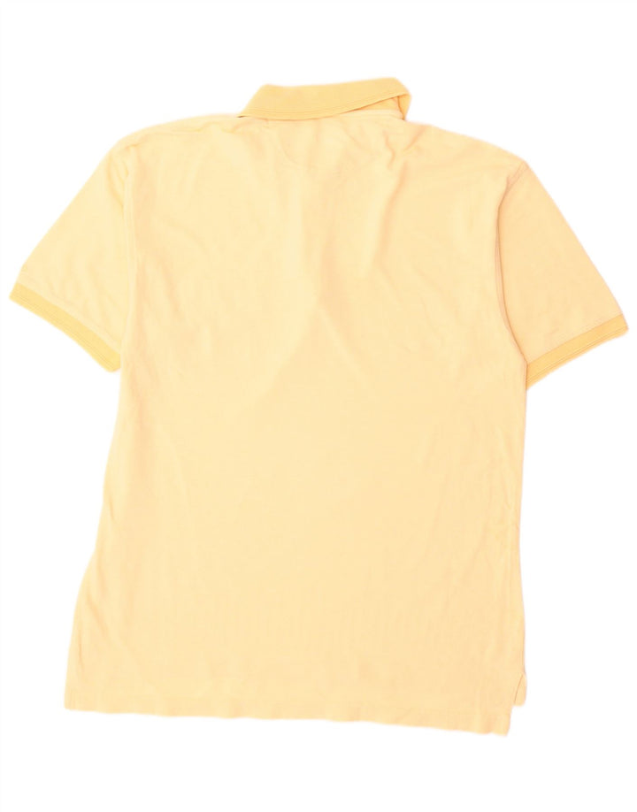 Tricou polo Izod pentru bărbați, bumbac galben mare
