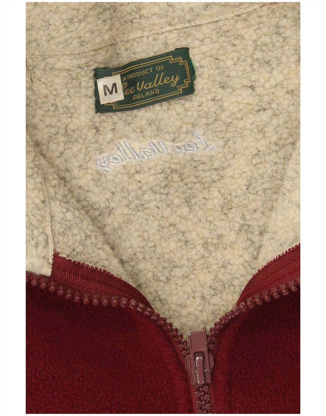 Jachetă fleece pentru bărbați Lee Valley, cu tăiere lejeră, UK 38 Burgundy mediu