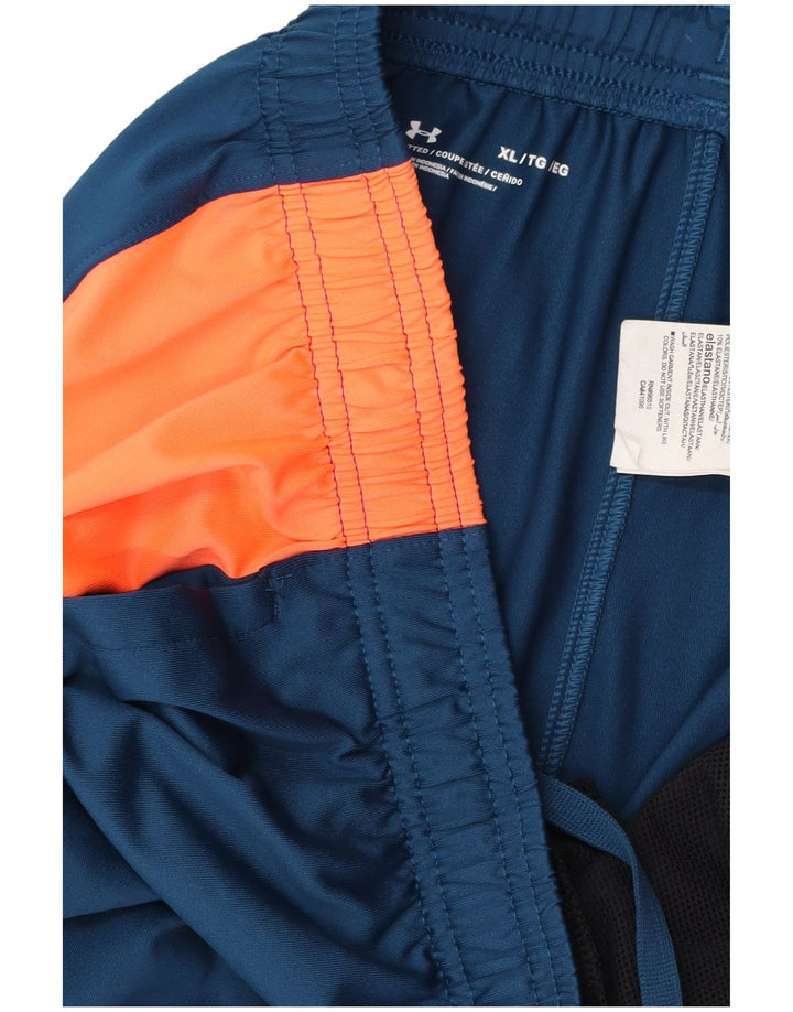 Pantaloni de trening pentru bărbați UNDER ARMOUR XL, albastru, poliester color bloc