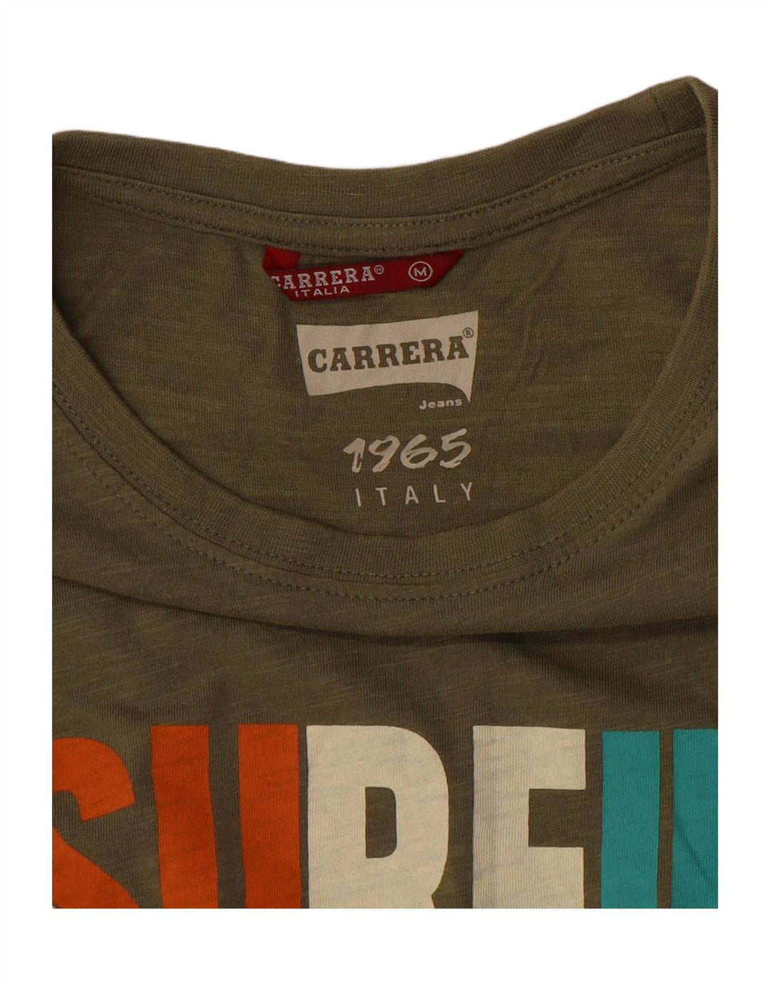 Tricou grafic pentru bărbați Carrera Top Mediu Kaki Flecked