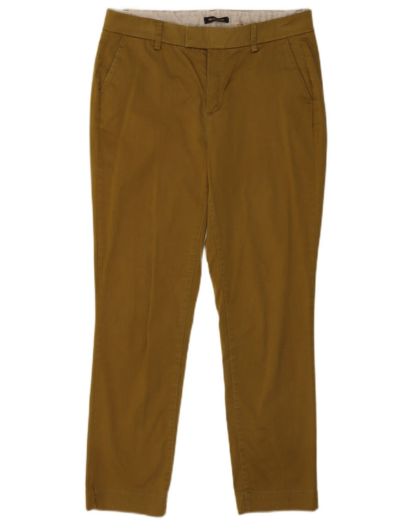 Massimo Dutti Pantaloni de costum subțiri pentru femei EU 36 XS W26 L26 Kaki Bumbac