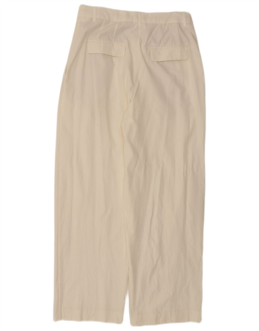 Pantaloni chino cu fixare pentru femei Zara Mediu L28 L29 Lyocell alb