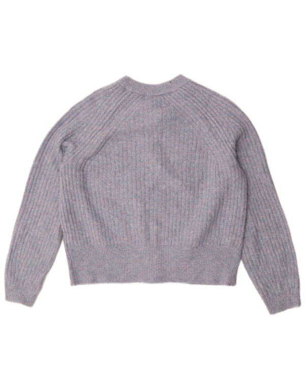 Pulover cardigan crop pentru femei Marks & Spencer UK 14 Medium Blue Flecked
