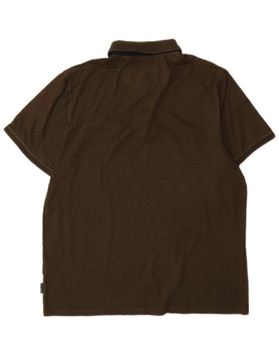 Tricou polo pentru bărbați Ted Baker Mărimea 5 XL Bumbac cu pete kaki
