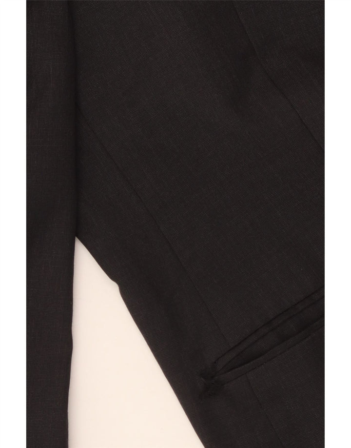 Jachetă pentru bărbați Marks & Spencer, scurtă, cu 3 nasturi, UK 48 2XL Lână gri