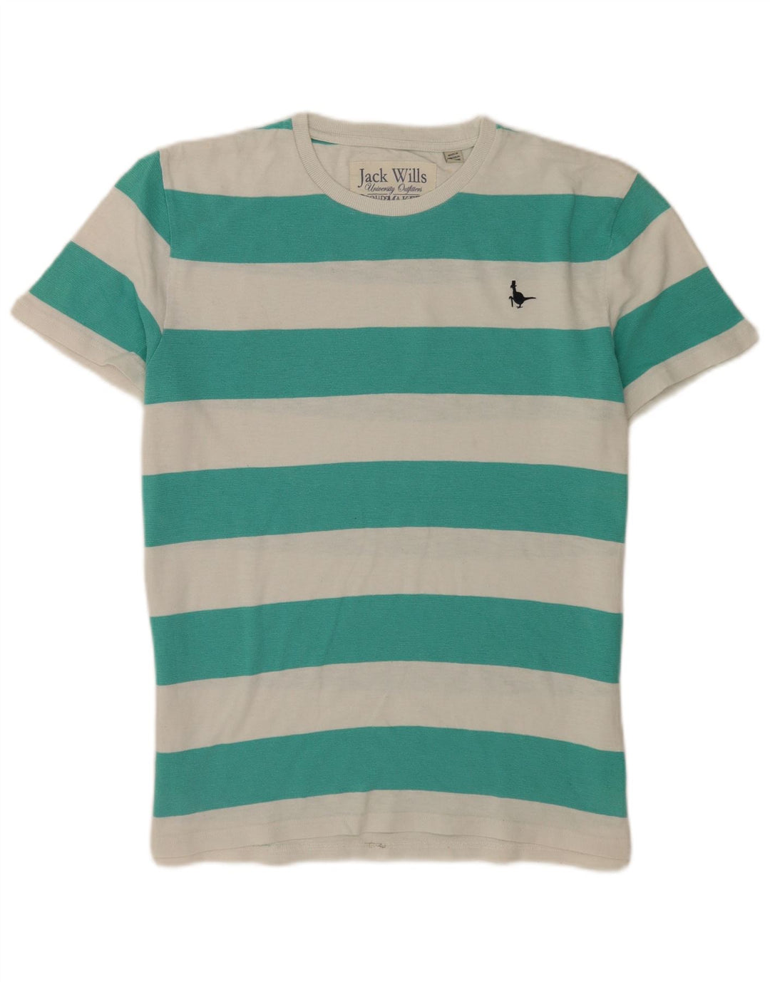 Tricou Jack Wills pentru bărbați Top din bumbac cu dungi verzi medii