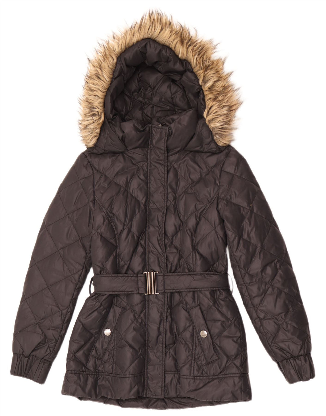 Jachetă căptușită cu glugă pentru femei ESPRIT UK 10 Small Black
