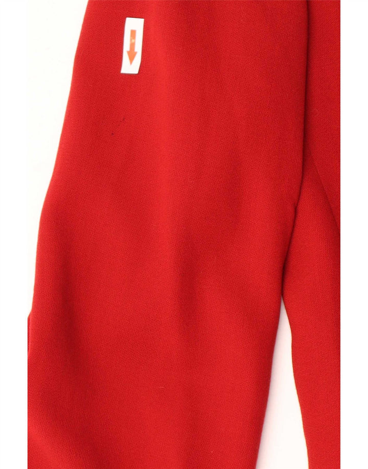 Jachetă Blazer pentru femei Max Mara cu 3 nasturi UK 8 Lână roșie mică