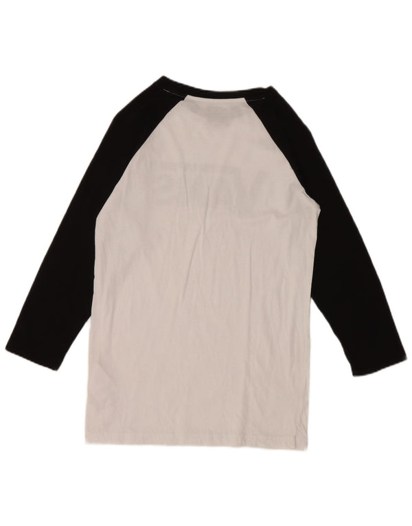 Top cu grafică Vans pentru fete, cu mânecă lungă, 12-13 ani, mare, alb, bloc de culoare