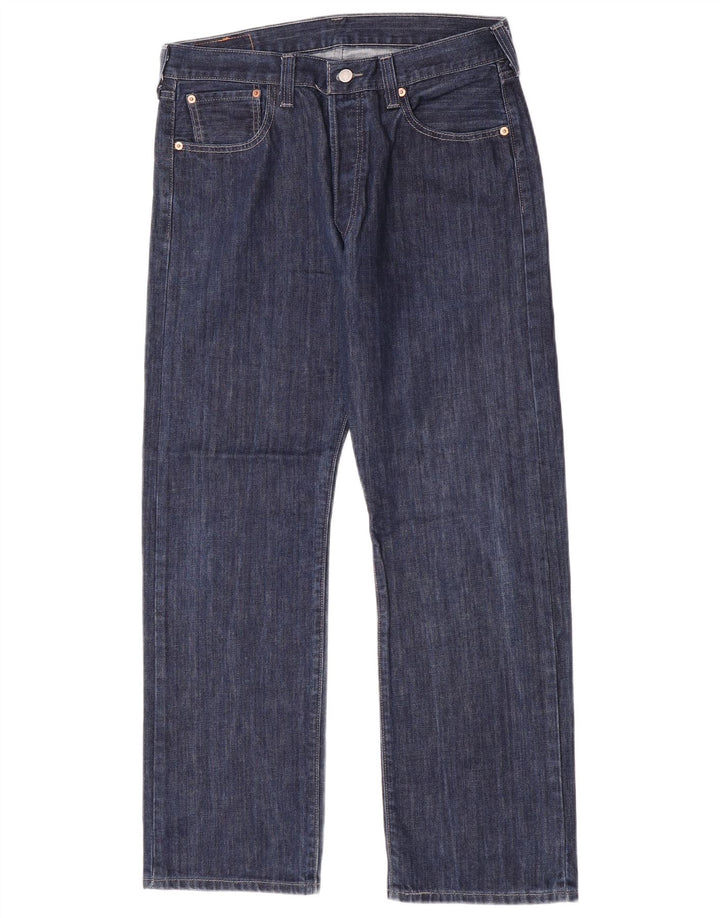 Blugi drepti pentru bărbați Levi's 501 W36 L30 bumbac bleumarin