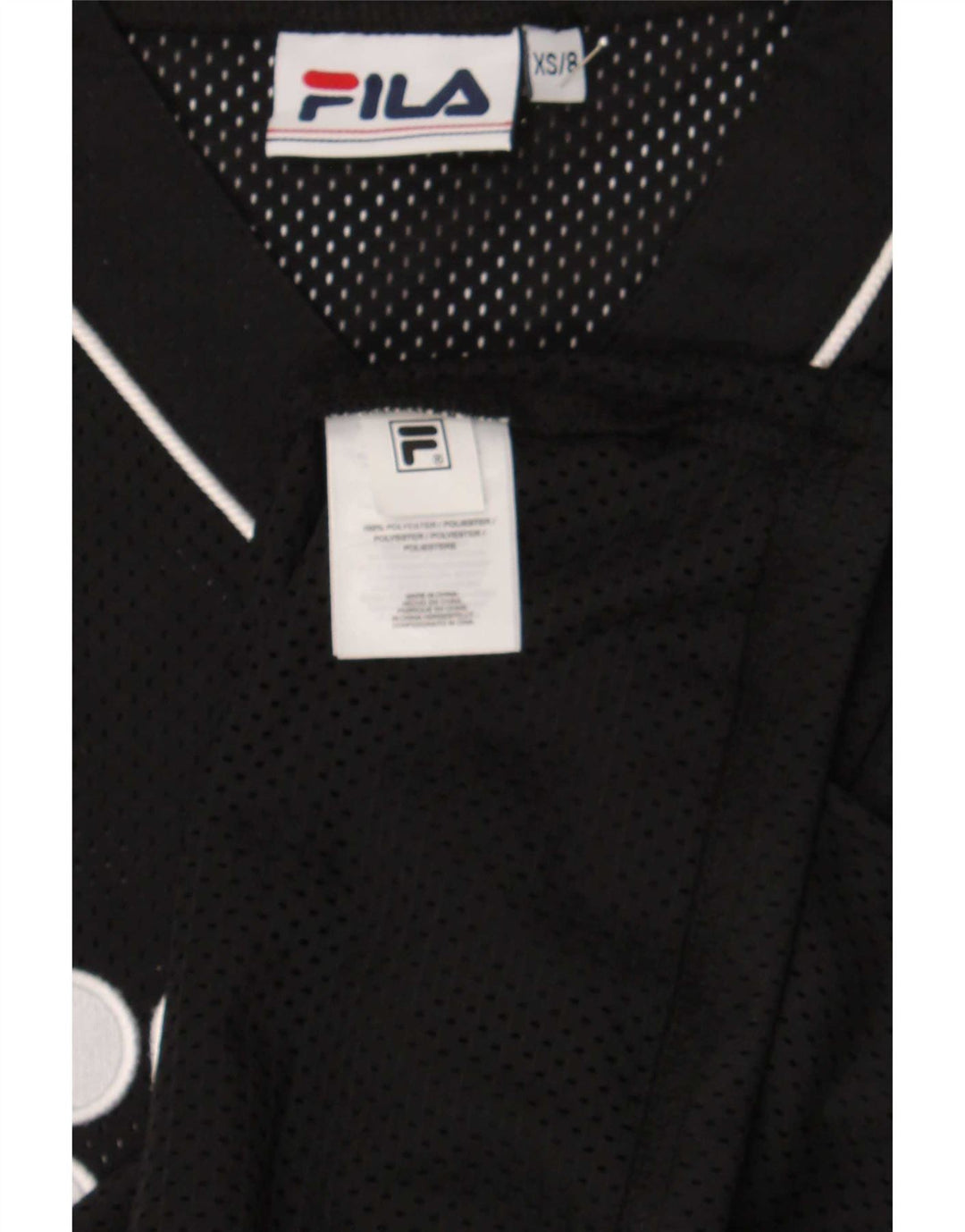 Top din jerseu supradimensionat pentru femei Fila UK 6 XS poliester negru