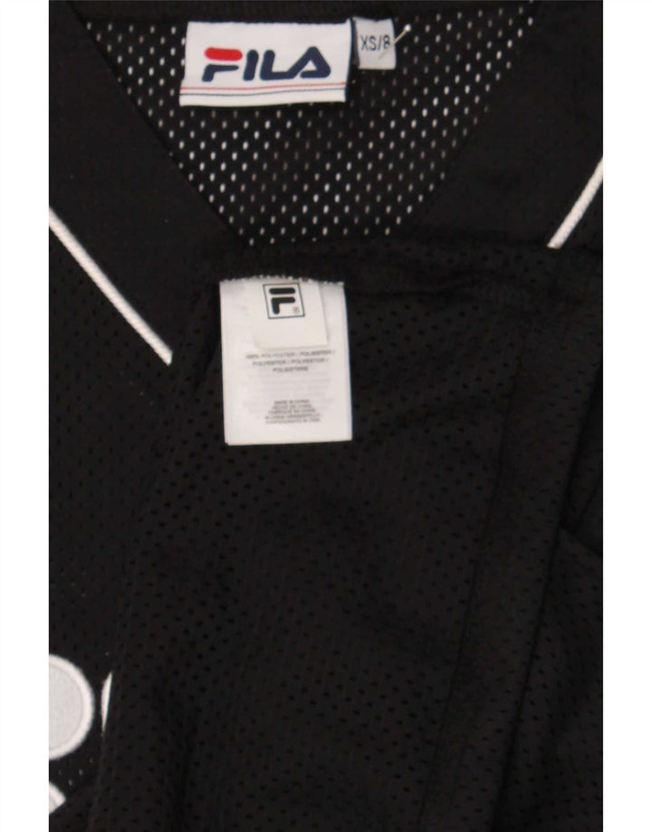 Top din jerseu supradimensionat pentru femei Fila UK 6 XS poliester negru