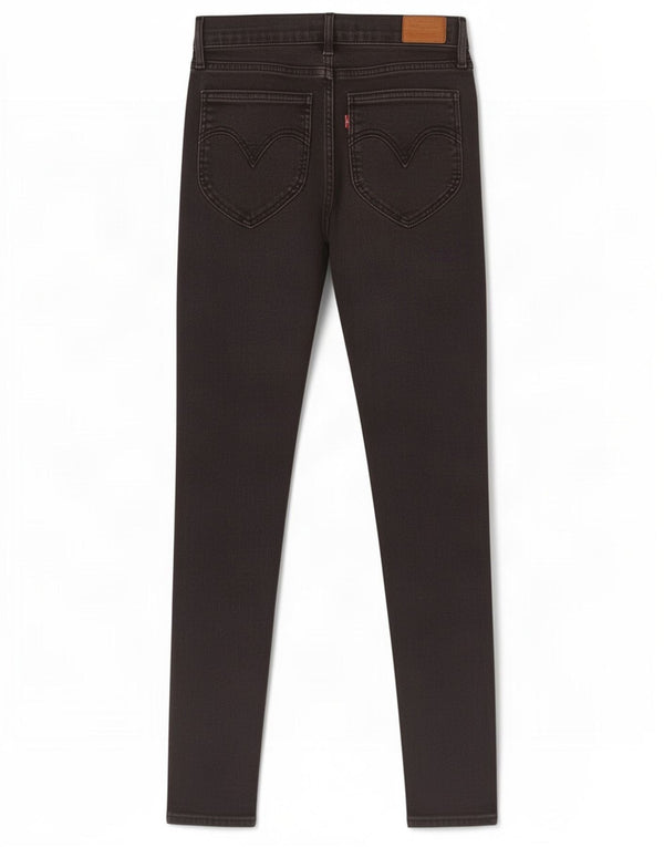 Blugi skinny retro cu talie înaltă pentru femei Levi's L29 L28 bumbac negru