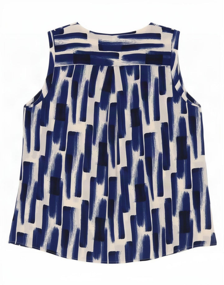 Bluză pentru femei Marks & Spencer, cu model abstract, UK 14, mare, albastru