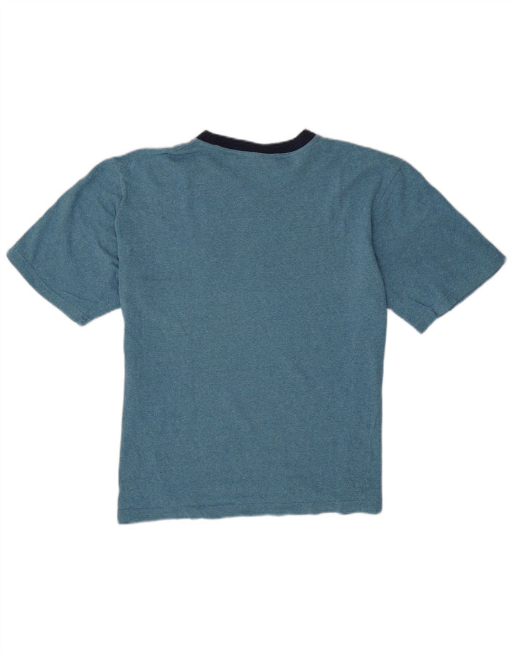 Tricou Asics pentru bărbați Top mediu albastru bumbac cu pete