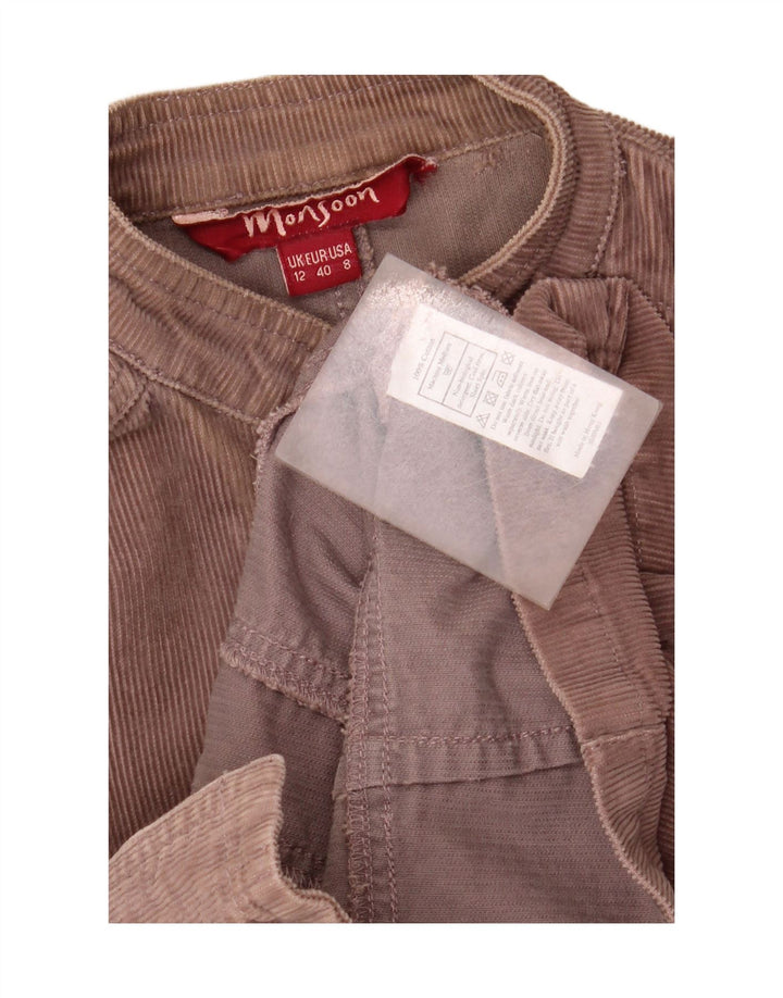 Jachetă Corduroy pentru femei Monsoon UK 12, bumbac maro mediu