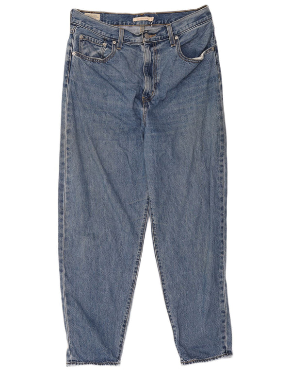 Blugi conici cu talie înaltă Levi's pentru femei L31 L29, bumbac albastru