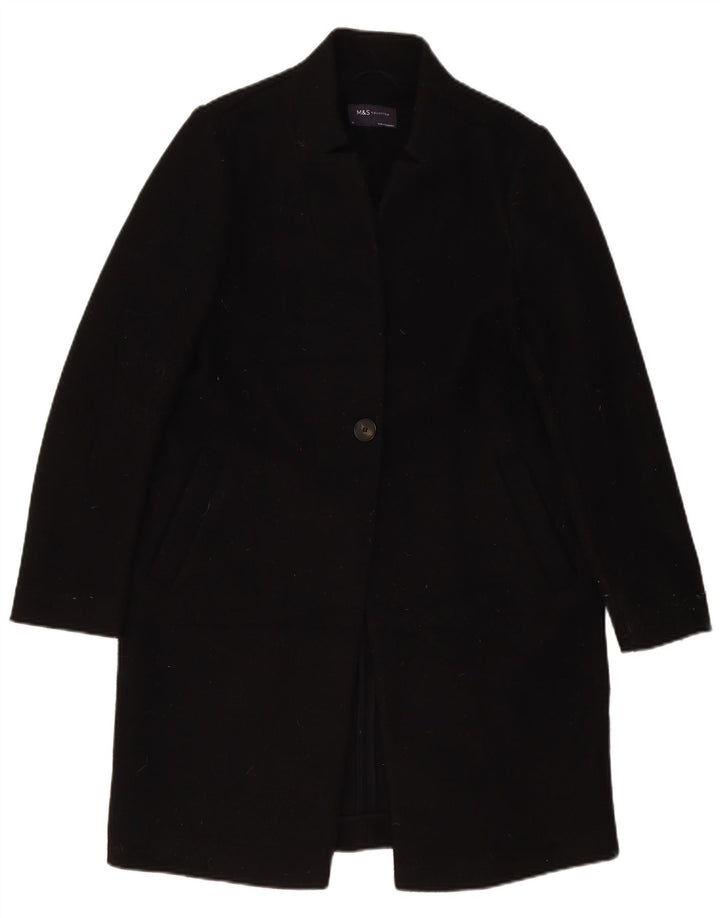 Palton pentru femei Marks & Spencer UK 10 Poliester negru mic